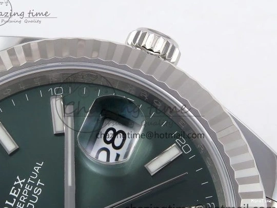 MiroTime 0305 TopPick DateJust 41 126334 C+F 1:1 Best Edition 904L Steel Green Dial on SS Jubilee Bracelet VR 1392